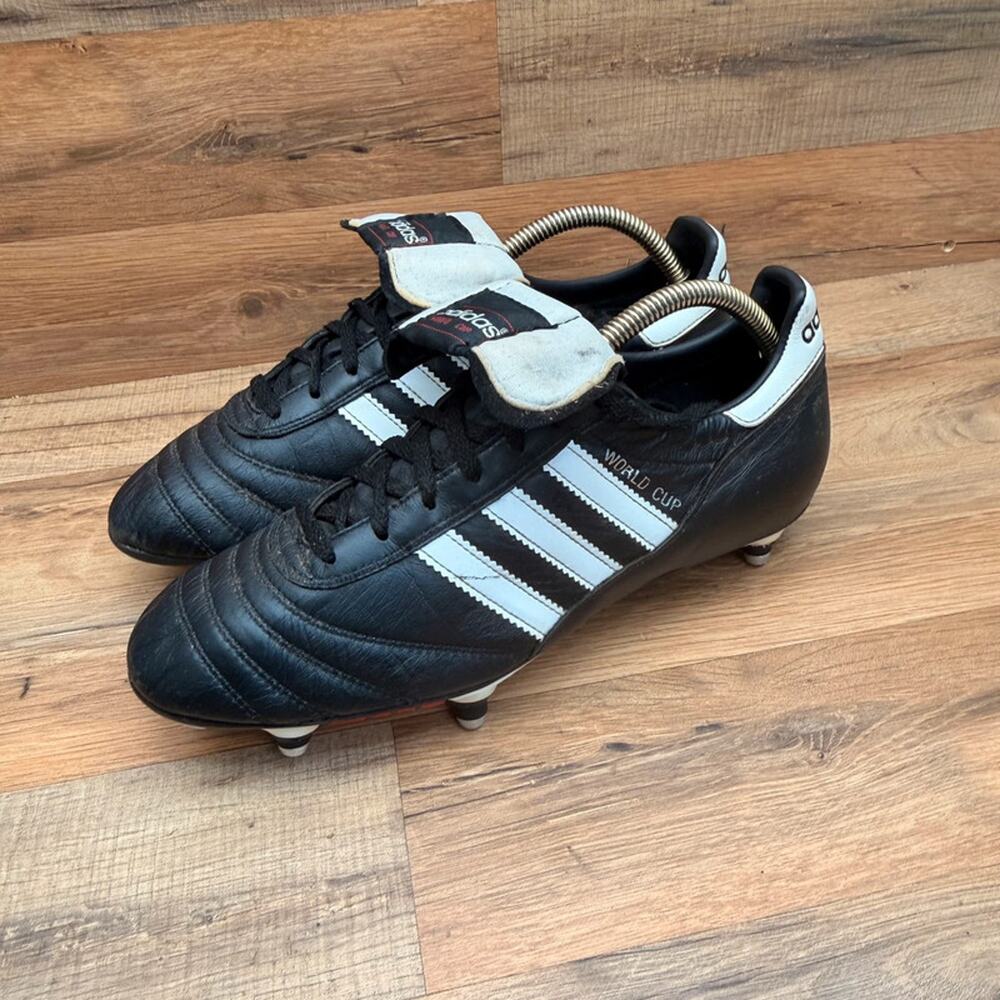 Adidas men size 10 black World Cup SG 2009 Germany Football Boots Soccer Cleats - Picture 2 of 10